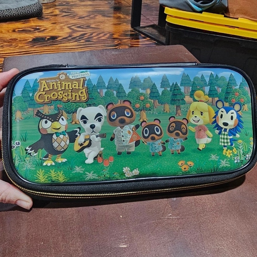 Nintendo Switch Animal Crossing New Horizons Hard Shell Carrying Case Black